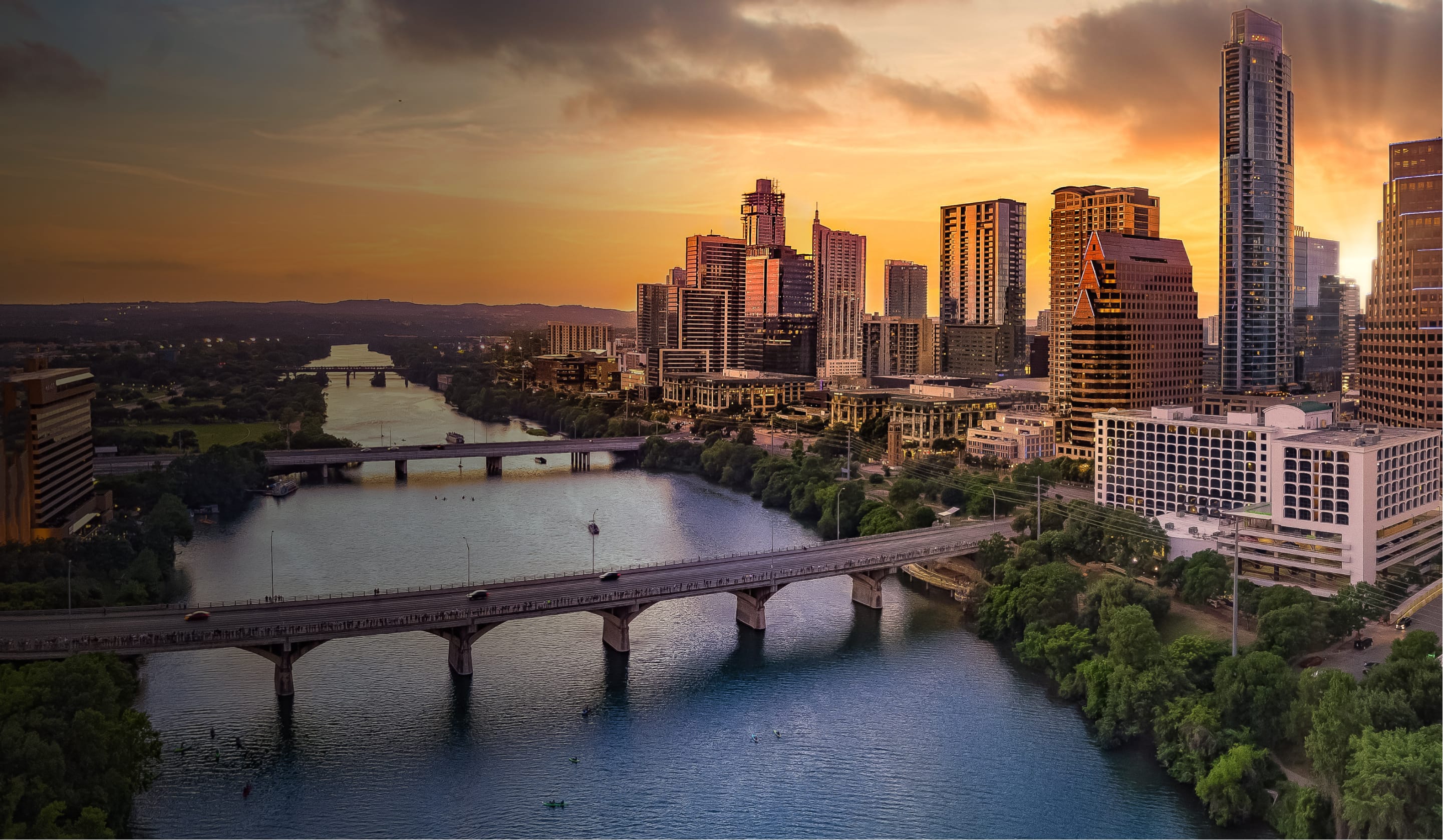 Austin River with Skyline