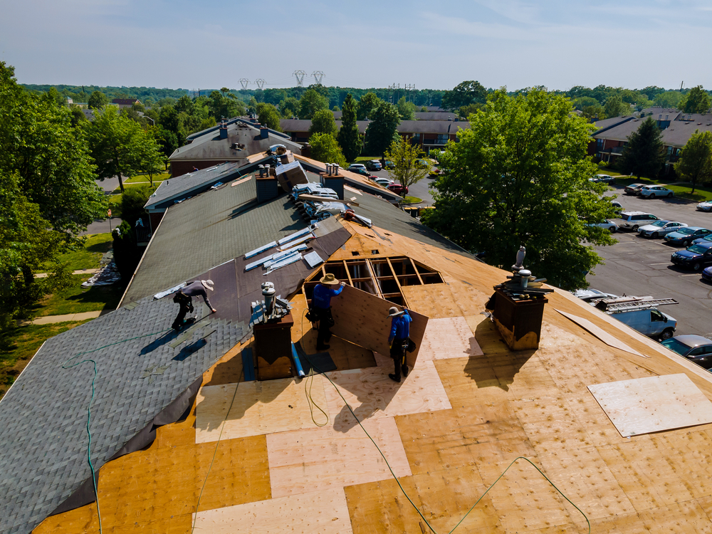 Installing flat roof
